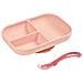Set 913456 Per Pasti Piatto Con Scomparti In Silicon Con Ventosa + Cucchiaio In Silicone Aderisce Al Tavolo / Ripiano Del Seggiolone Rosa - Foto miniatura 6