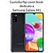Smart Book Custodia Poket Silicone Flip Cover Case Per Samsung Galaxy A41 A415 Black - Foto miniatura 2