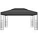 Gazebo con Stringa di Luci LED 3x4 m Antracite - Foto miniatura 2