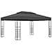 Gazebo con Stringa di Luci LED 3x4 m Antracite - Foto miniatura 3