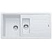Lavello BFG651WH 1 Vasca e 1 Vaschino Gocciolatoio Reversibile Dimensioni 97 x 50 cm Colore Bianco Serie Boston - Foto miniatura 4