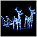 Decorazione Natalizia Renne e Slitta 160 LED 130 cm in Acrilico - Foto miniatura 2