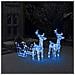 Decorazione Natalizia Renne e Slitta 160 LED 130 cm in Acrilico - Foto miniatura 1