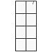 Parete Per Doccia Walk-in Vetro Trasparente Esg 80x195 Cm Nera - Foto miniatura 3