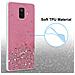 Custodia Compatibile Con Samsung Galaxy A6 2018 In Rosa Con Glitter - Coperchio Protettivo In Silicone Tpu Flessibile Con Glitter Scintillanti - Foto miniatura 4