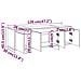 Mobile Porta TV Rovere Fumo 120x30x40,5 cm in Truciolato - Foto miniatura 3