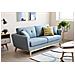 Hoga Divano Scandinavo 3 Posti Blu Pastello - Foto miniatura 7