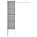 Guardaroba Presanella, Struttura Per Cabina Armadio, Mobile Appendiabiti Aperto, 138x40h186 Cm, Bianco - Foto miniatura 4