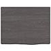 Ripiano Muro Marrone Scuro 40x30x2 cm Massello Rovere Trattato - Foto miniatura 2