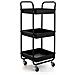 Carrello Per Verdure Apolo Nero Metallo 34,5 X 29,5 X 77 Cm - Foto miniatura 1