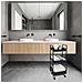 Carrello Per Verdure Apolo Nero Metallo 34,5 X 29,5 X 77 Cm - Foto miniatura 2