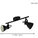 Spot Moderno Seras 2 In Acciaio Nero 2 Luci Gu10 3w Ip20 - Foto miniatura 3
