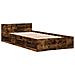 Giroletto Con Cassetto Rovere Fumo 75x190 Cm Legno Multistrato - Foto miniatura 2