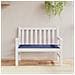 Cuscino Panca Da Giardino Blu Marino 100x50x3 Cm Tessuto Oxford - Foto miniatura 1