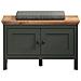 Panca Con Portaoggetti Stanton - Verde - Mdf - 77x48x39 Cm - Foto miniatura 4