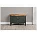 Panca Con Portaoggetti Stanton - Verde - Mdf - 77x48x39 Cm - Foto miniatura 7