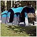 Tenda Familiare a Tunnel per 8 Persone Blu Impermeabile - Foto miniatura 1