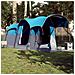 Tenda Familiare a Tunnel per 8 Persone Blu Impermeabile - Foto miniatura 2