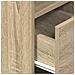 Comodini 2 pz con Cassetto Rovere Sonoma 25x31x66 cm - Foto miniatura 8