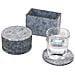 Set Di 8 Sottobicchieri Rotondi In Feltro Antigraffio E Termoisolanti Lightgrey - Foto miniatura 2