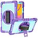 Custodia Per Samsung Galaxy Tab A 10.1"" Armored Con Supporto Viola - Foto miniatura 1
