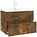 Mobile Bagno con Lavabo Integrato Rovere Fumo Legno Multistrato - Foto miniatura 3