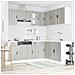 Set Mobili da Cucina 11 pz Porto Grigio Sonoma in Truciolato - Foto miniatura 3