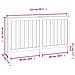 Copertura Termosifone Bianca 153x19x84 cm Legno Massello Pino - Foto miniatura 8