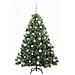 Albero di Natale artificiale con 150 LED Verde 150 cm PE e PVC - Foto miniatura 3