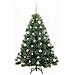 Albero di Natale artificiale con 150 LED Verde 150 cm PE e PVC - Foto miniatura 4