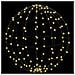 Palla con 384 LED 2 pcs Bianco caldo 60 cm Metallo - Foto miniatura 3