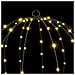 Palla con 384 LED 2 pcs Bianco caldo 60 cm Metallo - Foto miniatura 5