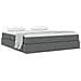 Letto con contenitore e materasso Grigio scuro 180 x 200 cm - Foto miniatura 3