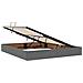 Letto con contenitore e materasso Grigio scuro 180 x 200 cm - Foto miniatura 6