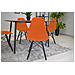 Sedia ergonomica OSAKA con gambe arancioni e nere per soggiorno x2 - Foto miniatura 8