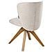 Set Di 2 Sedie Da Pranzo Coso Tessuto Beige Chiaro - Foto miniatura 4
