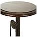 Sgabello In Metallo Nero E Legno 40x40x73h - Foto miniatura 3