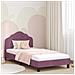Struttura letto bambini con testata Viola 90 x 200 cm Velluto - Foto miniatura 2