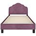 Struttura letto bambini con testata Viola 90 x 200 cm Velluto - Foto miniatura 5