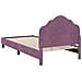 Struttura letto bambini con testata Viola 90 x 200 cm Velluto - Foto miniatura 7