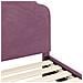 Struttura letto bambini con testata Viola 90 x 200 cm Velluto - Foto miniatura 8