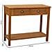 Mobile Da Ingresso In Legno Con 2 Cassetti E 1 Ripiano Marrone 100x40x78 - Foto miniatura 3