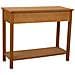 Mobile Da Ingresso In Legno Con 2 Cassetti E 1 Ripiano Marrone 100x40x78 - Foto miniatura 4