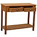 Mobile Da Ingresso In Legno Con 2 Cassetti E 1 Ripiano Marrone 100x40x78 - Foto miniatura 5