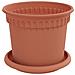 Vasi per Piante 24 pcs Rosso Mattone Ø 15 x 12 cm Plastica - Foto miniatura 5