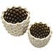 Set Di 2 Vasi Decorativi Vkh1023-grigio-ceramica-23x23x18 Cm - Foto miniatura 2