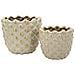 Set Di 2 Vasi Decorativi Vkh1023-grigio-ceramica-23x23x18 Cm - Foto miniatura 3