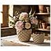 Set Di 2 Vasi Decorativi Vkh1023-grigio-ceramica-23x23x18 Cm - Foto miniatura 6