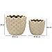 Set Di 2 Vasi Decorativi Vkh1023-grigio-ceramica-23x23x18 Cm - Foto miniatura 7