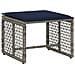 Set di Mobili da Esterno con cuscino 5 pcs Grigio e Blu Navy - Foto miniatura 4